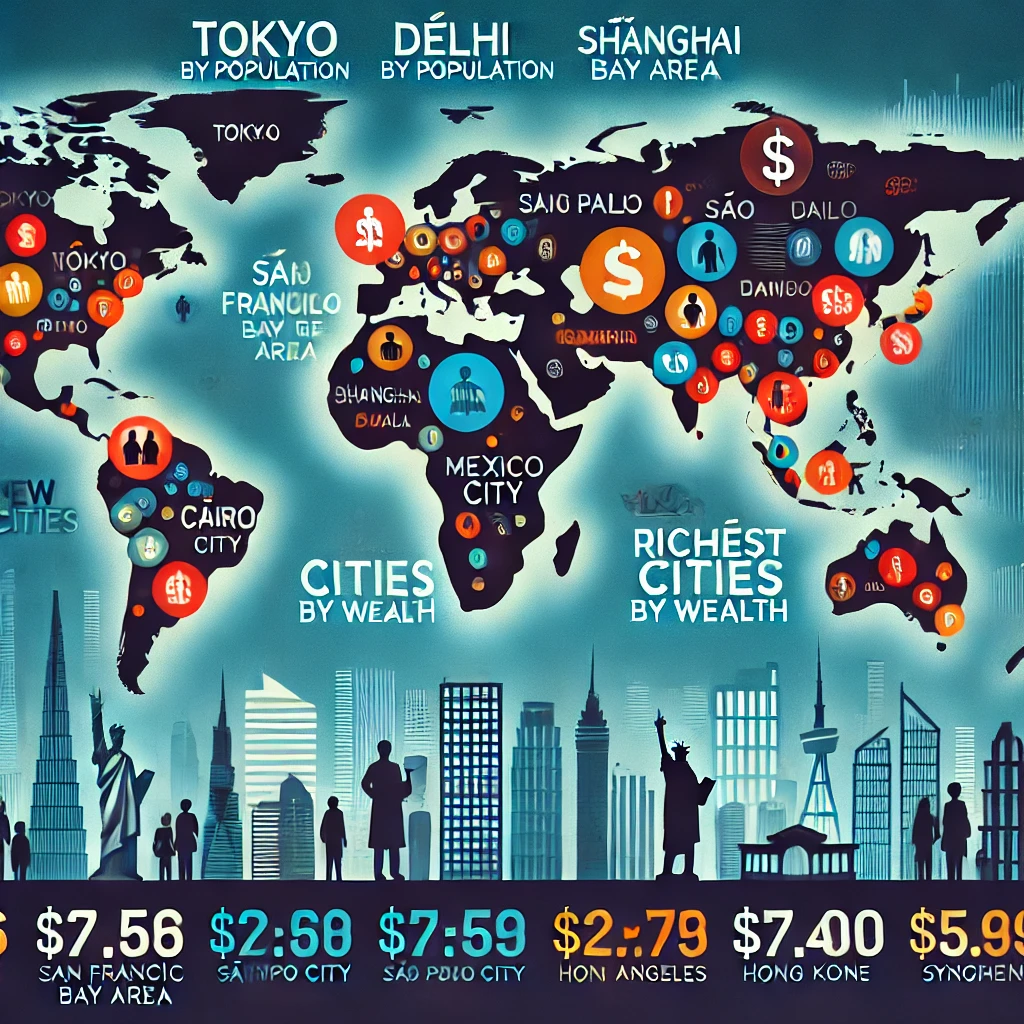 Exploring the World’s Largest and Richest Cities: Population, Wealth, and Influence